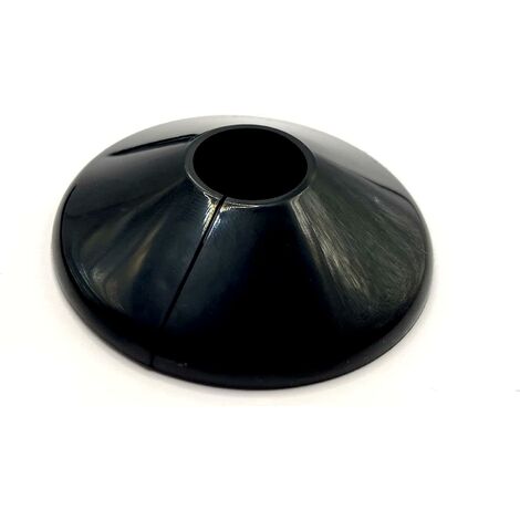 Black Radiator Pipe Covers SnapFit 2 Pack 200mm Long 15mm Pipe Central Heating Clip On Covers Snappit