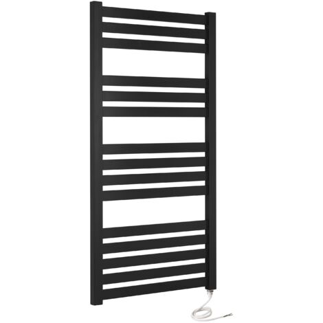 Algarve (Vas) Electric Black Heated Towel Rail 500 x 1165mm (1/4)