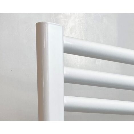 Electric White Flat 300w x 800h Towel Rail Electric Bathroom Towel Rail