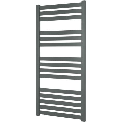 Algarve (Vas) Anthracite Heated Towel Rail 500 x 1165 (1/2)