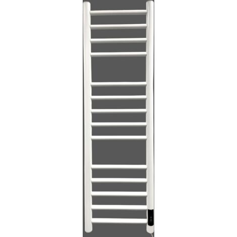 Larne  Dry Electric White  Stainless Steel Towel Rail 1000 mm High 300mm Wide Energy Efficient