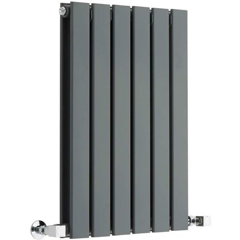 Double Flat Panel Radiator Anthracite 600mm High 408mm Wide