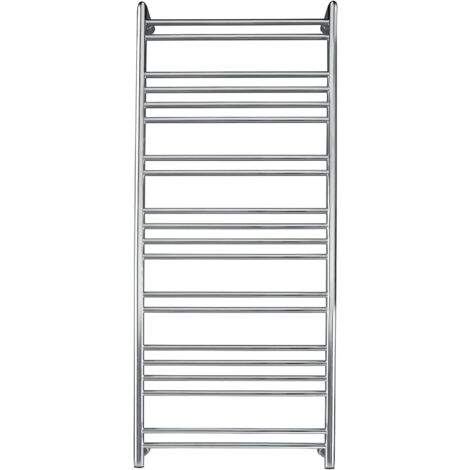 Tokyo Designer Stainless Steel Central Heating Towel Rail 600 x 1200mm (1/2)