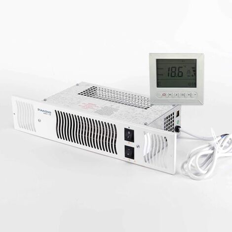 Diamond Electric Kitchen Plinth Heater 1.9kw with White Grille