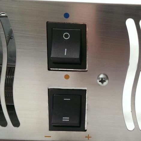 Under Cupboard Kitchen Plinth Heater with Timer and Room Thermostat (Stainless Steel, Diamond 1.9E)