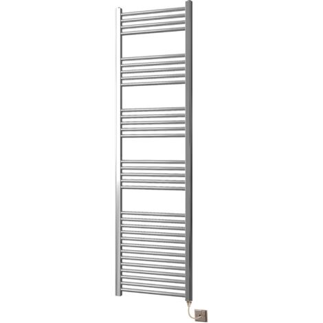York Flat Chrome Electric Towel Rail 500 x 1600mm Towel Radiator