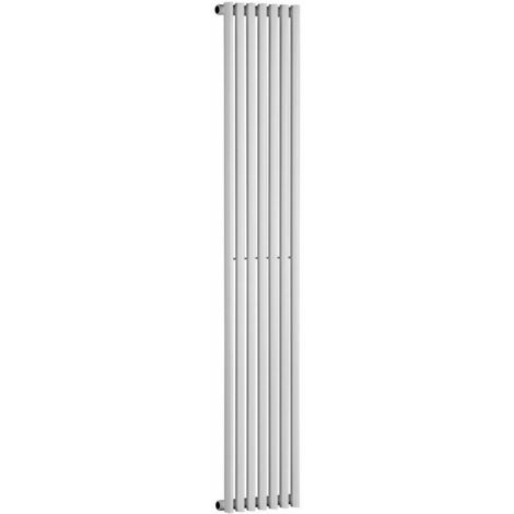 Single Oval Fin Tube 1800 x 315 White Central Heating Designer Column Radiator