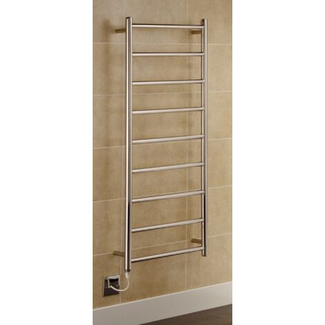 Davos Electric Stainless Steel Towel Rail 500 x 1000mm Bathroom Towel Radiator