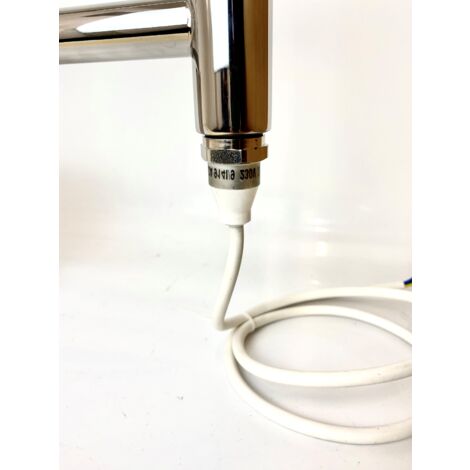 Davos Electric Stainless Steel Towel Rail 500 x 1000mm Bathroom Towel Radiator