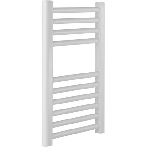 York White Towel Rail Flat 400mm W x 600mm H High Bathroom Radiator (1/3)