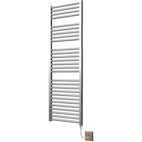 Extra High Heat Output Chrome Electric Towel Rail 500 x 1500mm Flat Bathroom Radiator Heater