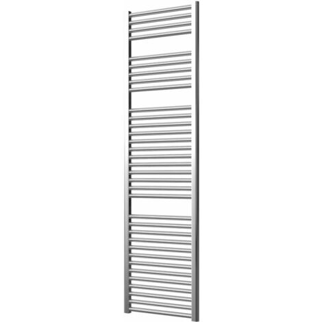 Extra High Heat Output  Chrome Electric Towel Rail 500 x 1800mm Flat Bathroom Radiator Heater