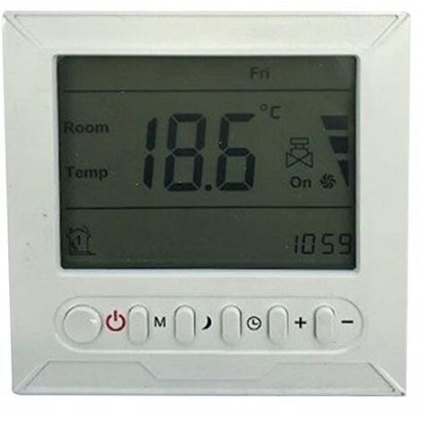 Electric 1800 x 420 Single Oval Tube  White Central Heating Designer Column Radiator with programable timer and room Thermostat