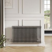 Electric 2 Column Raw Metal Column Radiators - 600mm High 812mm Wide