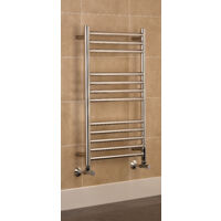 Riga Stainless Steel Heated Towel Rail 400 x 800mm