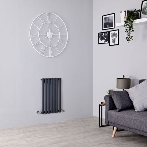 Hudson Reed Vitality – Radiateur Design Horizontal Compact – Anthracite – 40 x 41.5cm