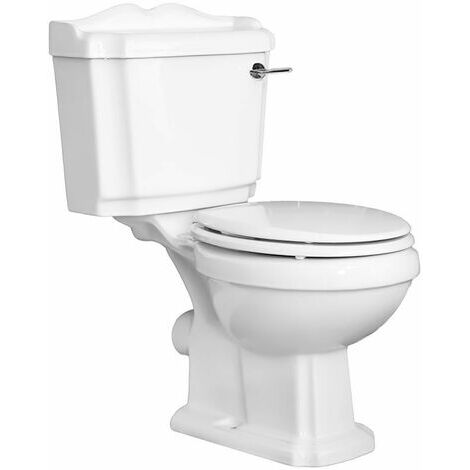 Traditionelle Stand-Toilette Belmont&44 Keramik mit Spülkasten Spülmechanismus Absenkautomatik 860 x 480 x 745 mm