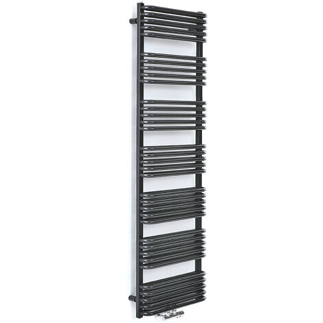 Hudson Reed Artle Handtuchheizkörper 1000x1000mm - Anthrazit Für Zentralheizung