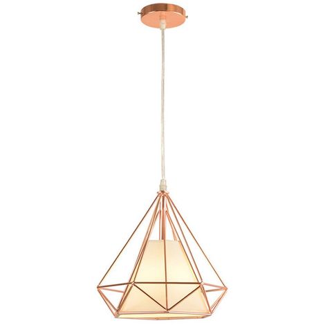 Metal Chandelier Lampshade Retro, Rose Gold Ceiling Light Shade
