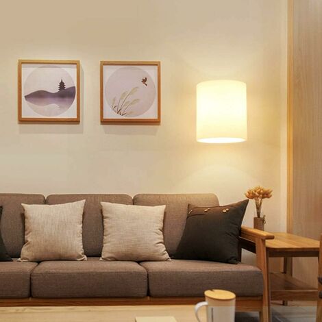 Wood Wall Lamp Round Nordic Wall Sconce ...