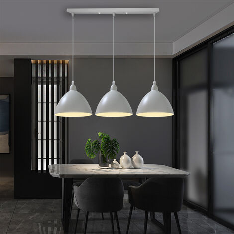 Modern Style Pendant Light 3 Lights, Dining Room No Ceiling Light