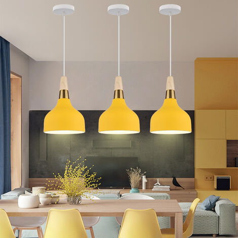 yellow pendant kitchen light