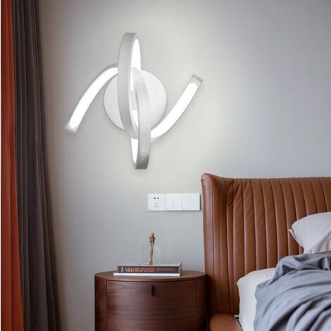 Wall Lamp Hall Plastic Acrylic LED Bedroom White 