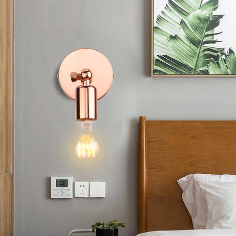 rose gold bed lamp