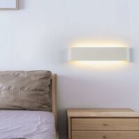 Modern Wall Lamp 12W 30CM Led Wall Light Up Down Indoor Aluminum Wall Sconce for Living Room Bedroom Bathroom Dining Room Corridor Stairs Balcony, Warm White