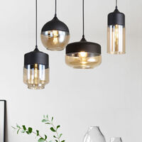 Modern Pendant Light Vintage Industrial Chandelier Creative Glass Hanging Lamp Retro Pendant Lamp for Loft Living Room Kitchen