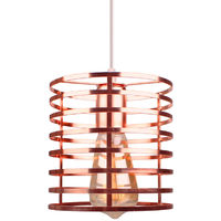 Industrial Hanging Light Retro Pendant Light Rose Gold Metal Lampshade Vintage Chandelier for Indoor Decoration Loft Bar Kitchen Cafe Bedroom