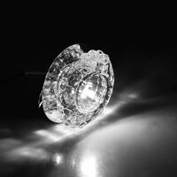 Luxurious Crystal Spotlight Modern Ceiling Light Led Downlight for Aisle Entrance Hall Cool White
