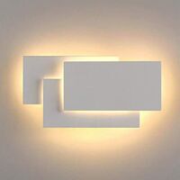 Led Wall Light Indoor 24W Modern Wall Lamp Simple Wall Sconce Warm White 3 In 1 Wall Light Fixture for Living Room Bedroom Stairwell Hallway White
