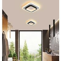 Modern Ceiling Light Nordic Led Chandelier Creative Square Ceiling Lamp Black Acrylic Chandelier Warm White (Dimmable)