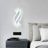 Modern Wall Lamp White LED Wall Sconce Indoor Wall Light for Living Room Corridor Staircase Bedroom (Cold White)