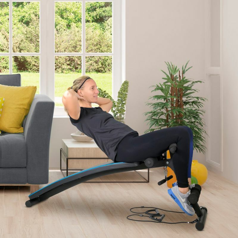 Banc de musculation artemis appareil de fitness multifonction avec sangles  de résistance et hauteur réglable - La Poste