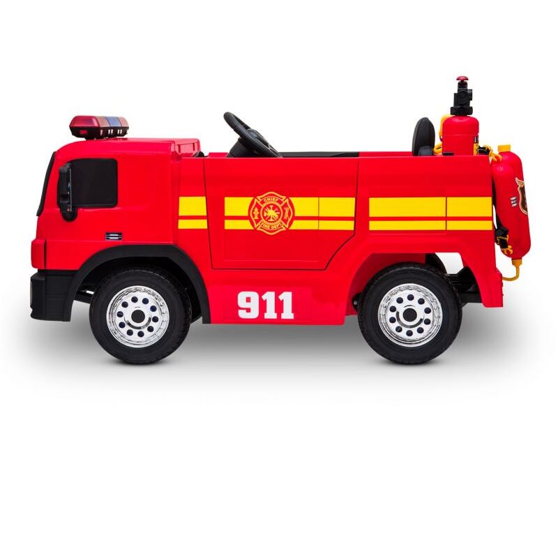 Camion de pompier électrique 6v pour les enfants à partir de 3 ans