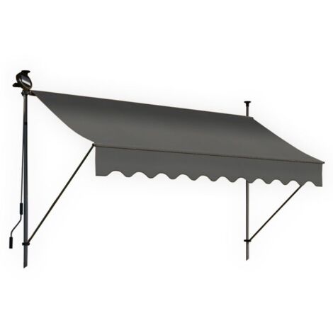Store banne 200x150 cm avec éclairage led et manivelle (1/5)