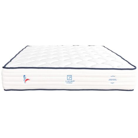 Matelas Patriote, 27cm, Ressorts Ensachés, mousse haute densité, indépendance du couchage, face été/hiver, 90x190cm (1/5)