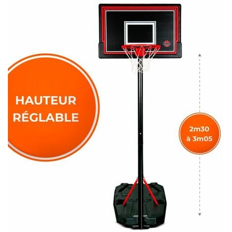 Panier de basket transportable avec ballon pour enfant et adulte HOOP 100  Bleu - Decathlon