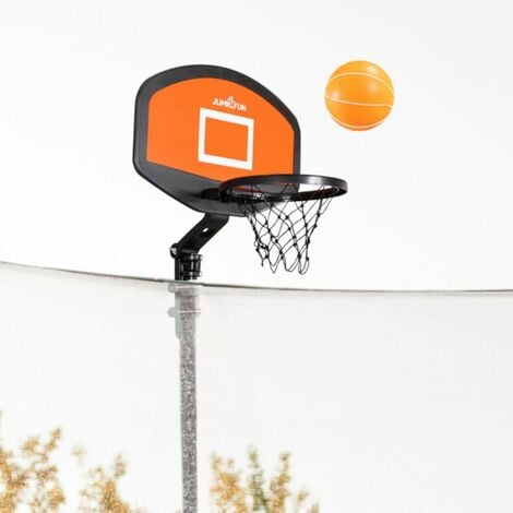 Panier de basket rigide avec pompe et ballon inclus pour trampoline de  jardin Universel avec Ballon