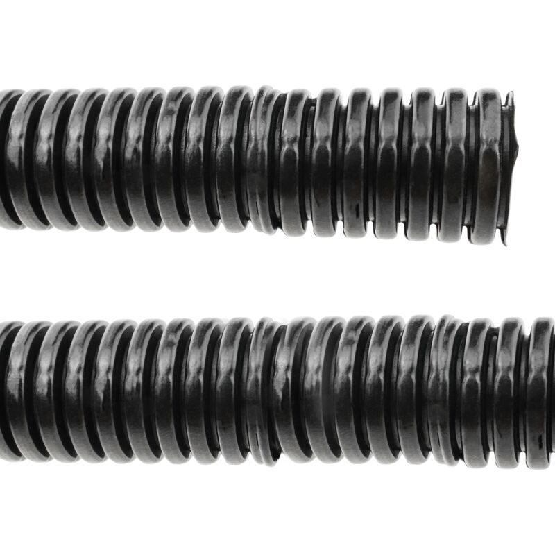 Tubo corrugado de PA6 17mm negro cerrado (16,6x21,2mm)