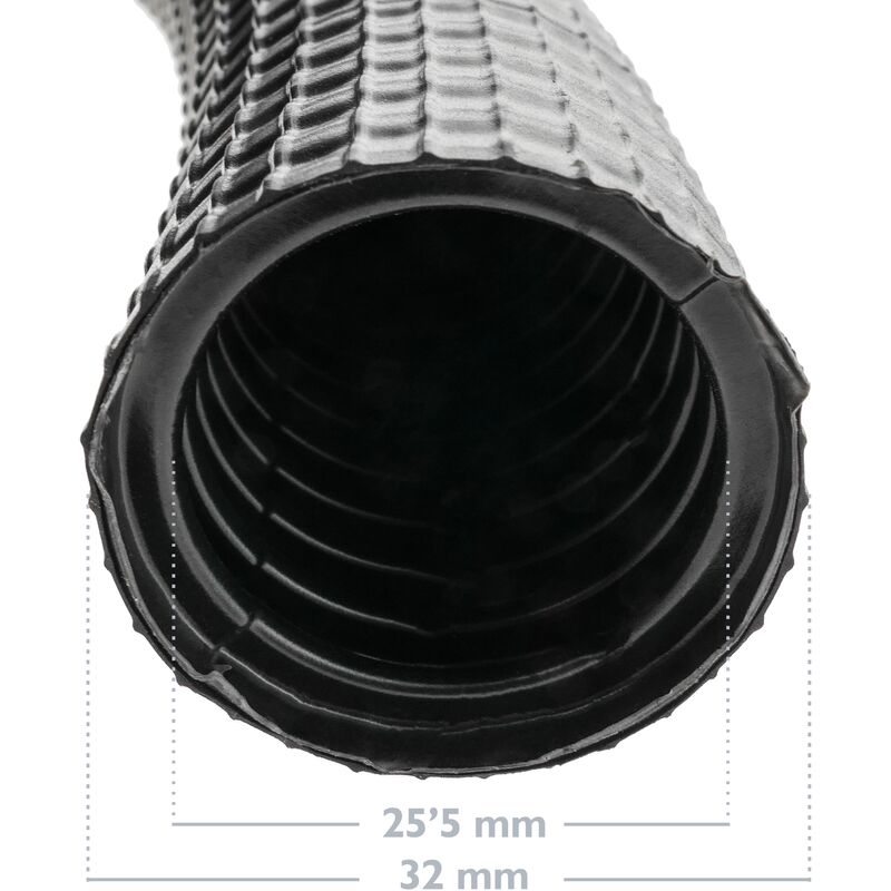 BeMatik - Tubo corrugado exterior M-32 25 m negro