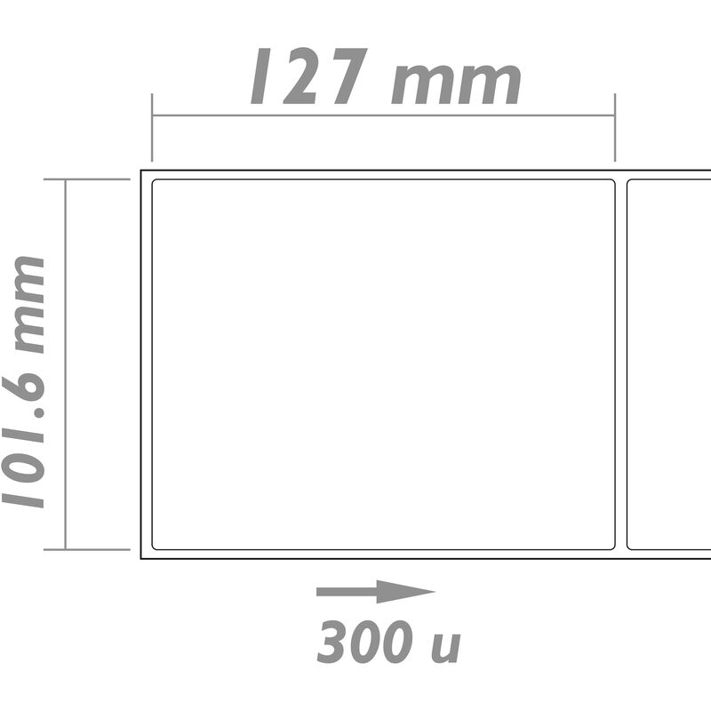 Etiquetas adhesivas blancas para impresora A4 63.5x72mm 100 hojas -  Cablematic