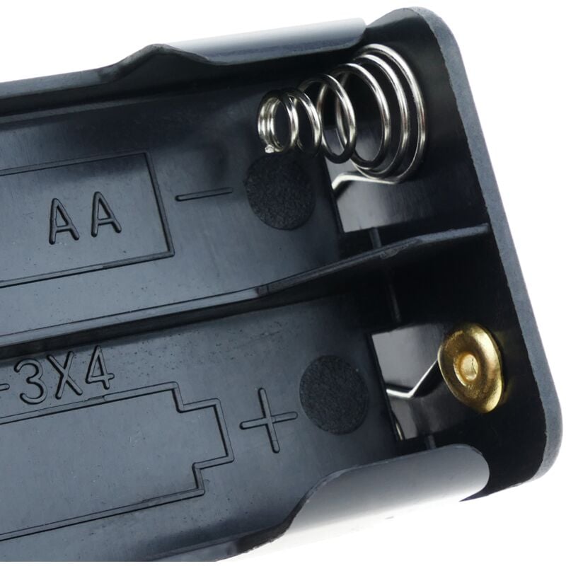 BeMatik - Portapilas para 4 Pilas LR6 AA 1.5V : : Electrónica