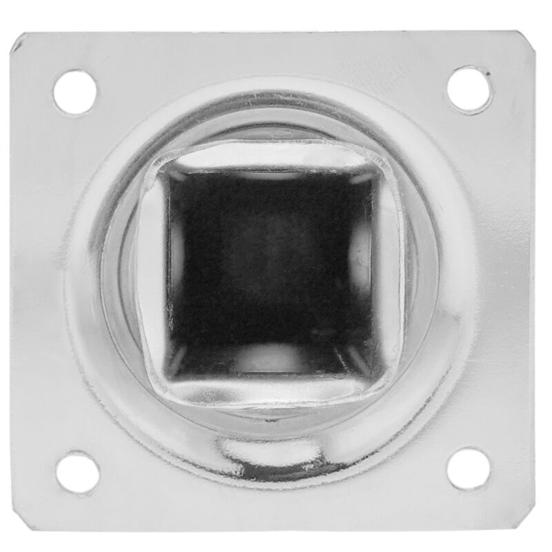 Pies Cuadrados Para Mesa Y Mueble. Patas En Acero Negras De 10cm 4-pack | Leroy Merlin