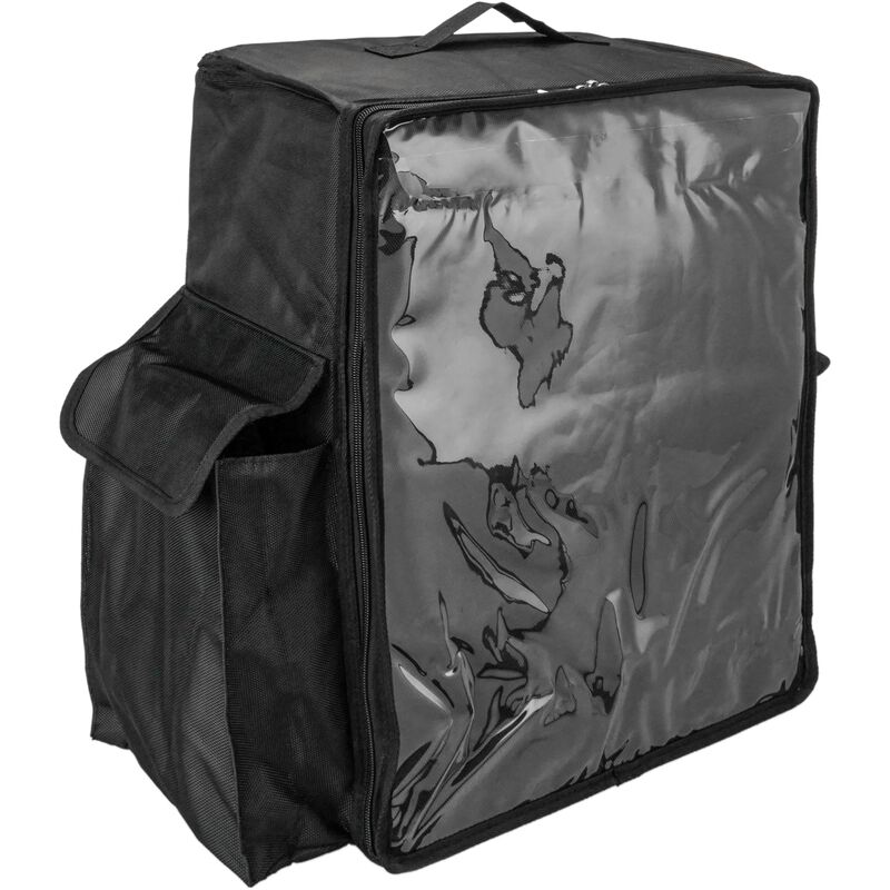 Mochila Isotérmica 39 x 50 25 cm negra citybag para comidas al aire libre y entrega de