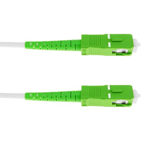 Cable de fibra óptica SC/APC monomodo simplex G657A2 9/125 de 20 m OS2 -  Cablematic