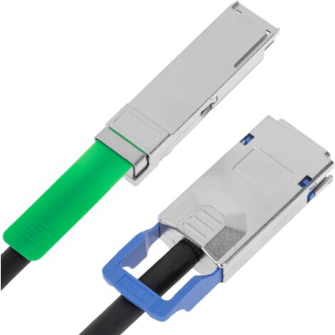 BeMatik - Cable QSFP+ SFF-8436 a CX4 SFF-8470 de 10 Gigabit de 2m