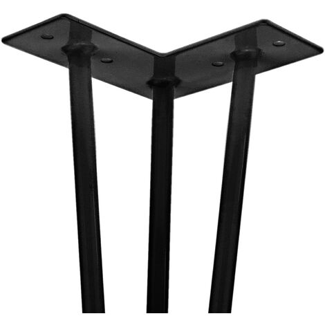 Pies para mesa y mueble Patas en acero 2 varillas 41 cm 4-pack - Cablematic